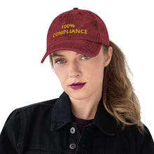 Load image into Gallery viewer, 100% Compliance Vintage Cotton Twill Cap